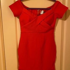 BRAND NEW ANGEL BIBA RED MINI DRESS - UK SIZE 10
